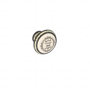 Boutons pour meubles en zamac et  Porcelaine  Diamètre 35  Ivoire rustique Lot de 25