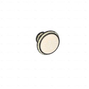 Boutons pour meubles en zamac et  Porcelaine  Diamètre 35  Ivoire rustique Lot de 25