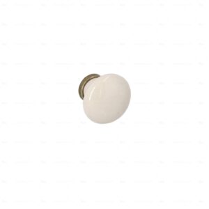 Boutons pour meubles en zamac et  Porcelaine  Diamètre 31  Florence antique Lot de 25