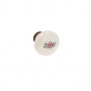 Boutons pour meubles en zamac et  Porcelaine  Diamètre 35  Florence antique Lot de 25