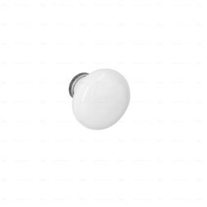 Boutons pour meubles en zamac et  Porcelaine  Diamètre 35  Vieil argent rayé Lot de 25