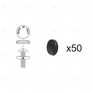 1 Kit composés de  50 cache-vis noir Lot de 25