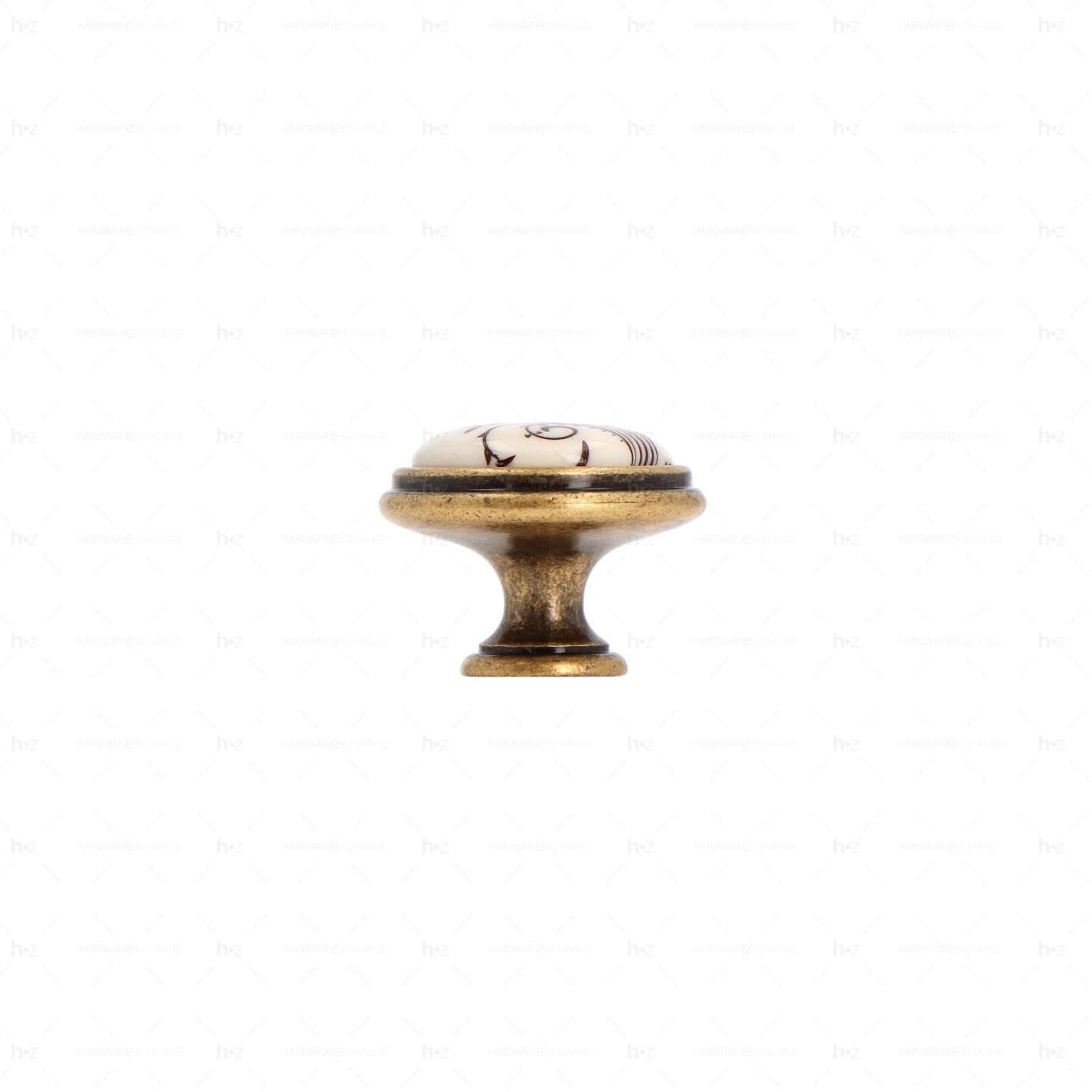 Boutons pour meubles en zamac et Porcelaine Diamètre 35 Florence antique Lot de 25 - immagine 2