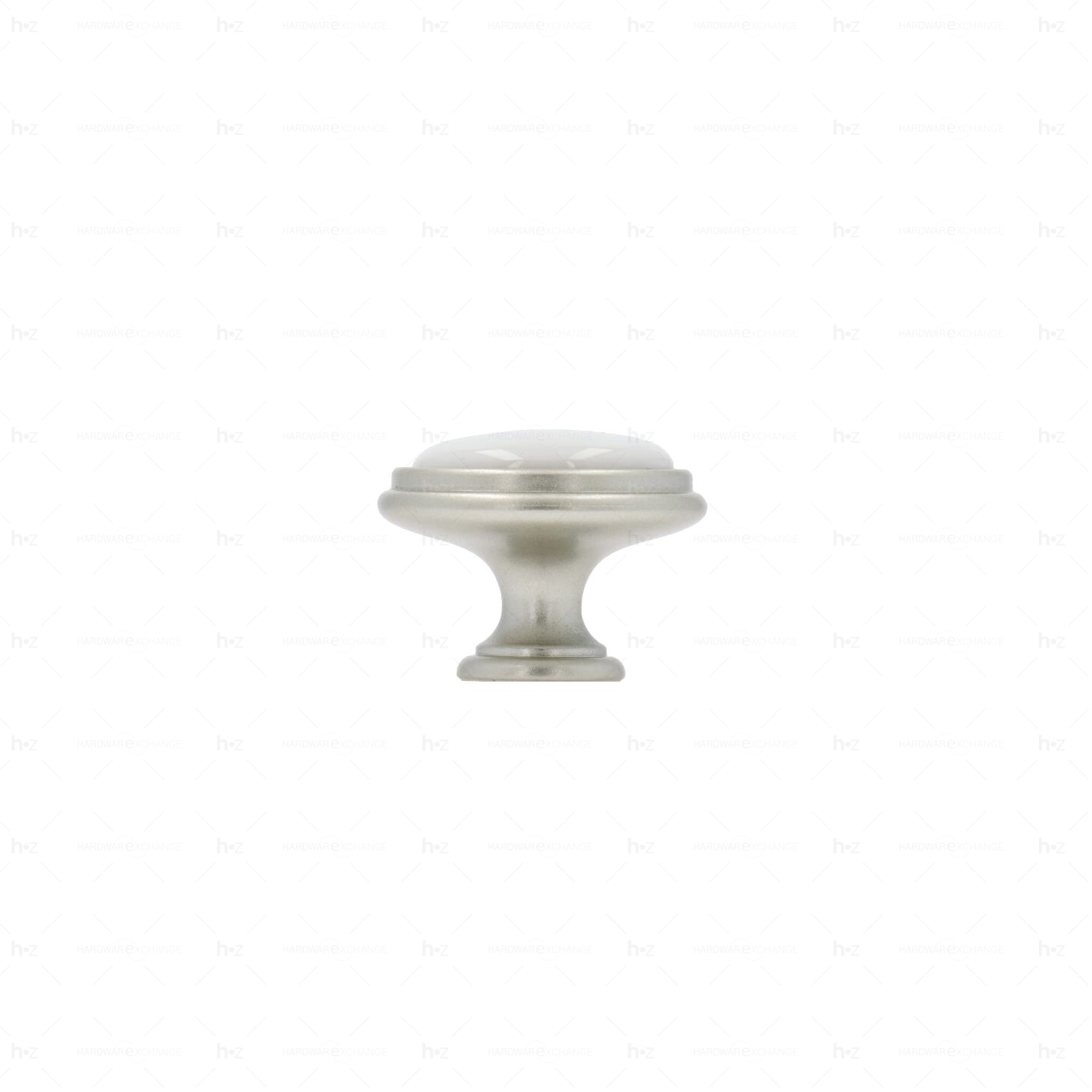 Boutons pour meubles en zamac et Porcelaine Diamètre 35 Argent Nottingham Lot de 25 - immagine 2