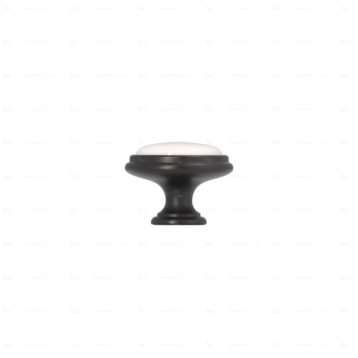 Boutons pour meubles en zamac et Porcelaine Diamètre 35 Vernis noir mat Lot de 25 - immagine 2