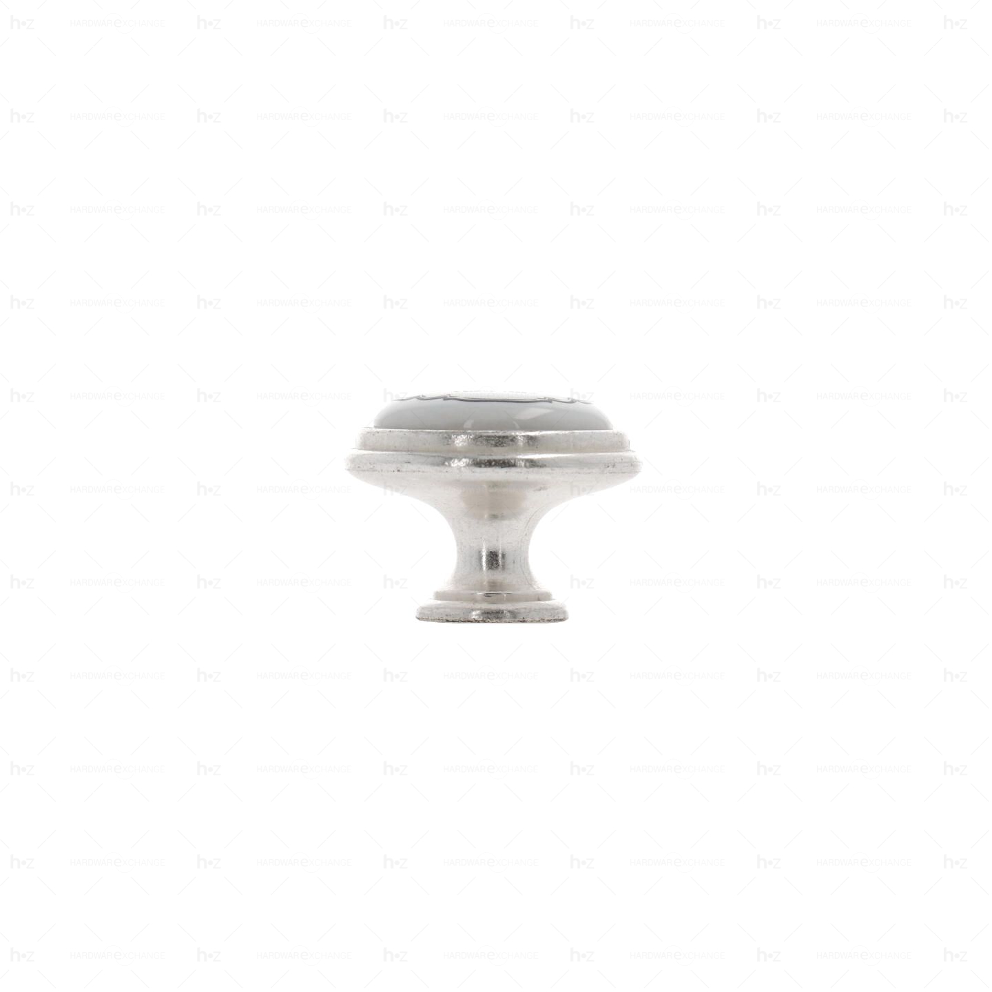 Boutons pour meubles en zamac et Porcelaine Diamètre 35 Venise argenté Lot de 25 - immagine 3