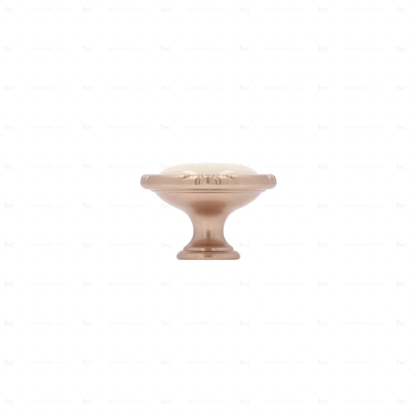 Boutons pour meubles en zamac et Porcelaine Diamètre 38 Or mat rose Lot de 25 - immagine 2