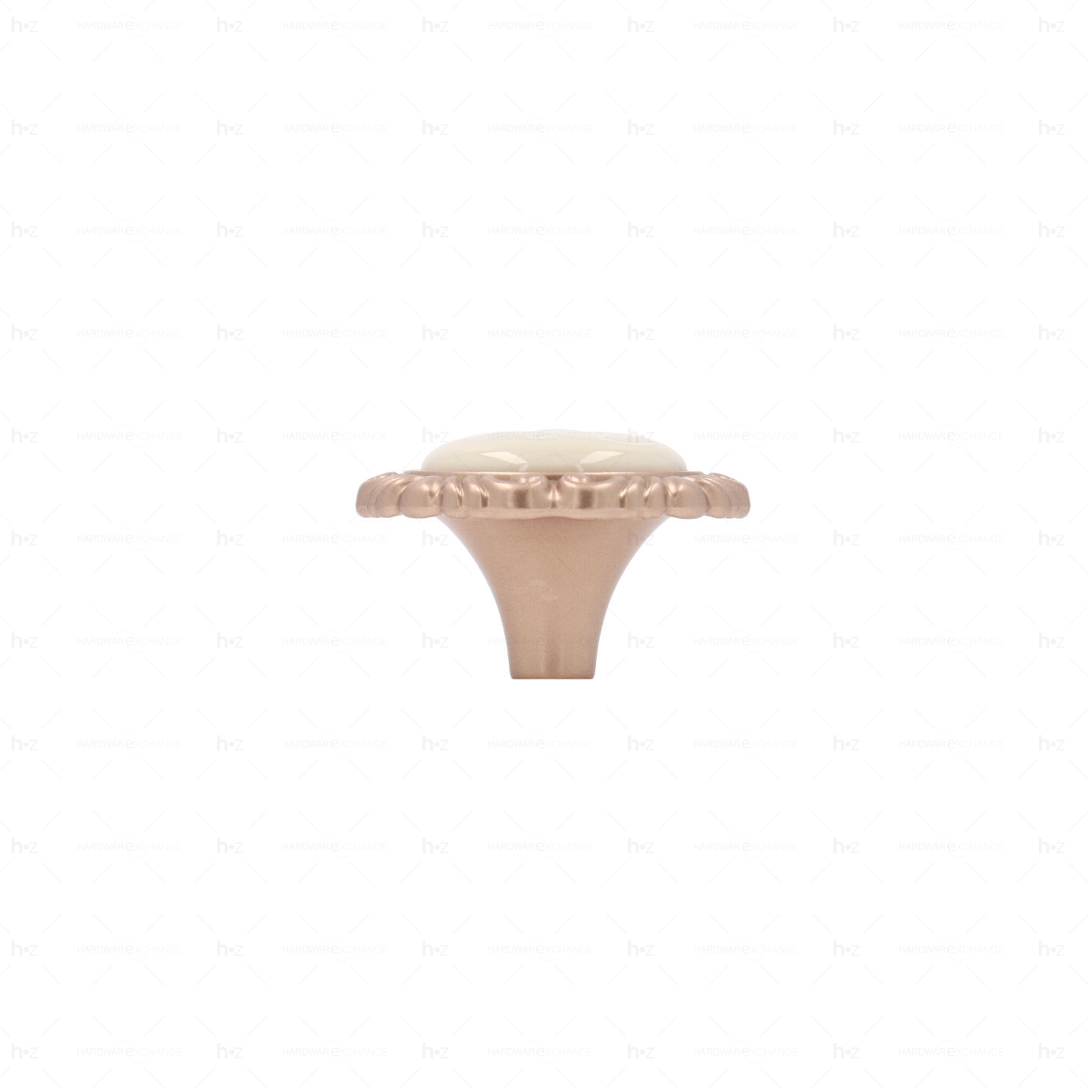 Boutons pour meubles en zamac et Porcelaine Diamètre 41 Or mat rose Lot de 25 - immagine 2