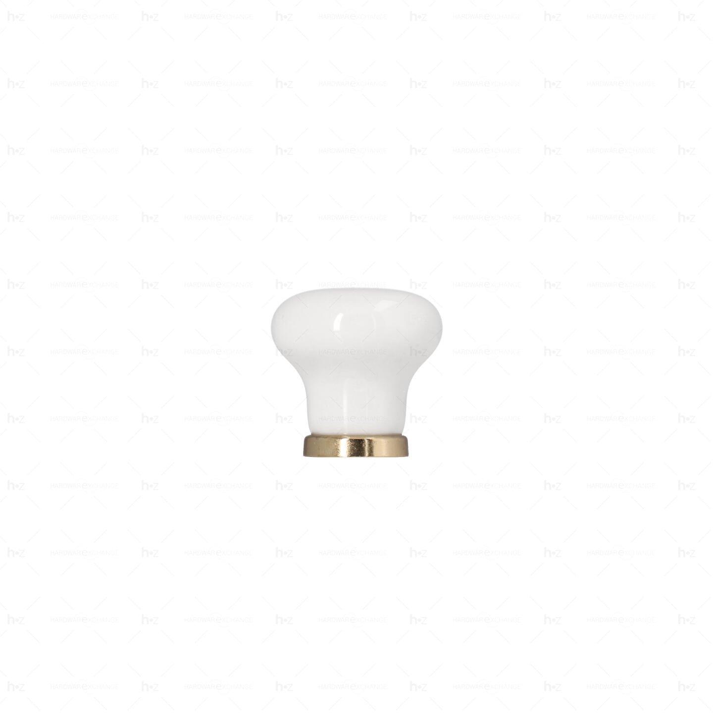 Boutons pour meubles en zamac et Porcelaine Diamètre 28 plaqué or Lot de 25 – Image 2