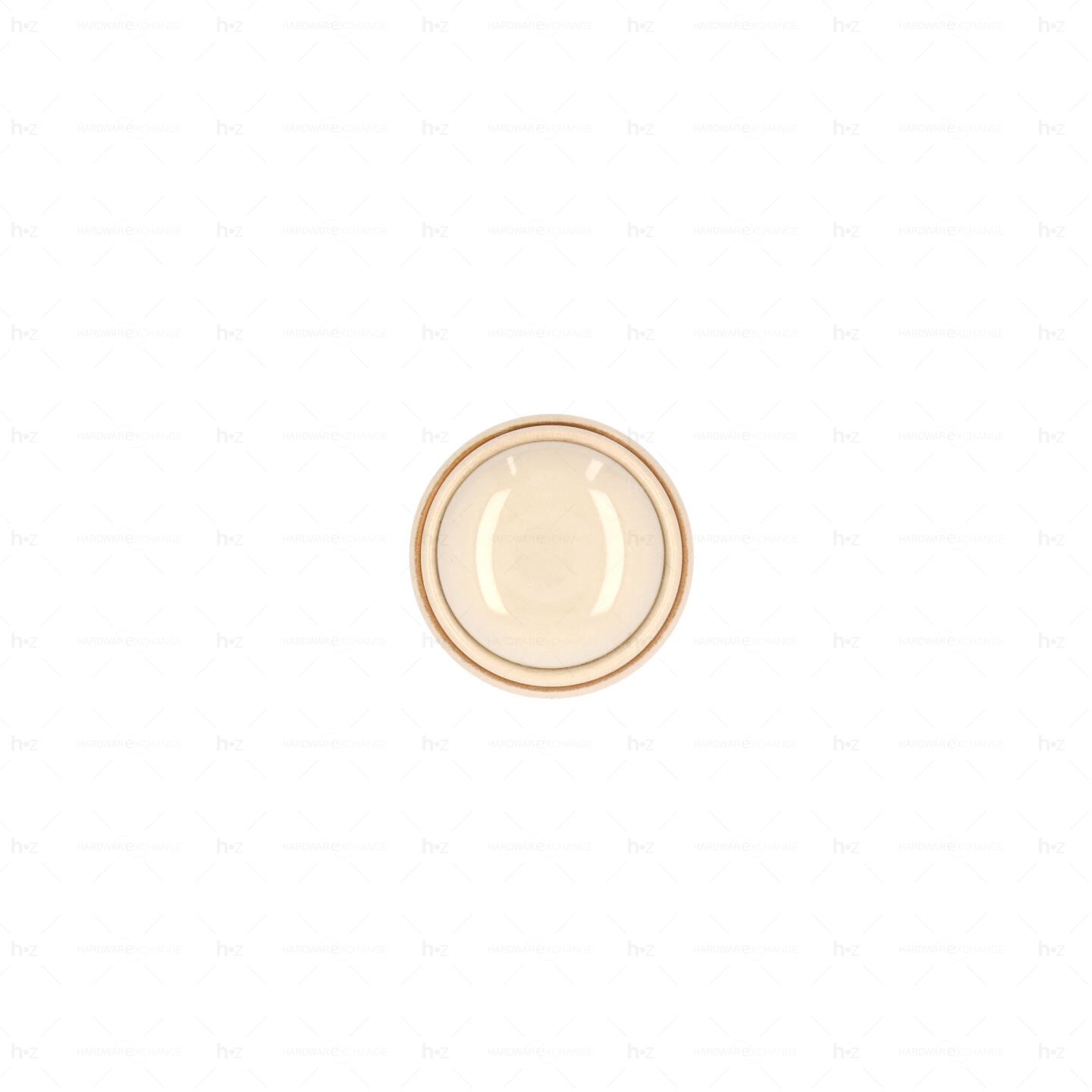 Boutons pour meubles en zamac et Porcelaine Diamètre 35 Patine royale en or ivoire Lot de 25 - immagine 3