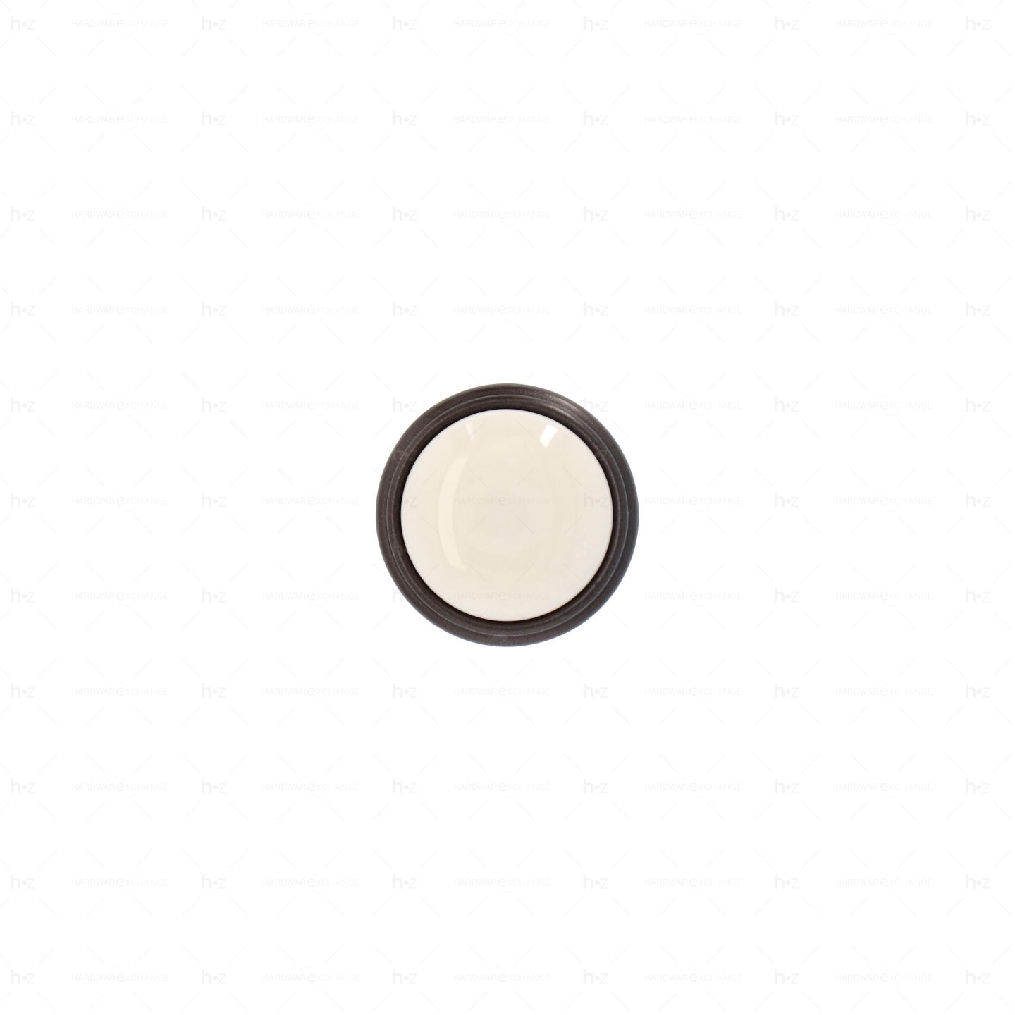 Boutons pour meubles en zamac et Porcelaine Diamètre 35 Brun alu Lot de 25 - immagine 3