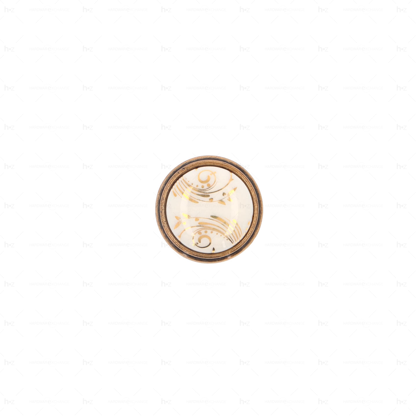 Boutons pour meubles en zamac et Porcelaine Diamètre 35 orvale Lot de 25 - immagine 3