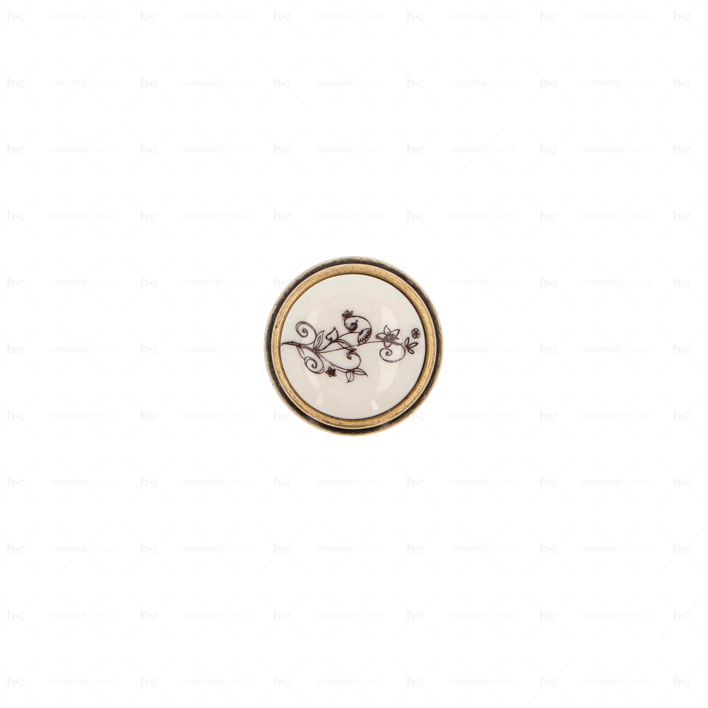 Boutons pour meubles en zamac et Porcelaine Diamètre 35 Florence antique Lot de 25 - immagine 3