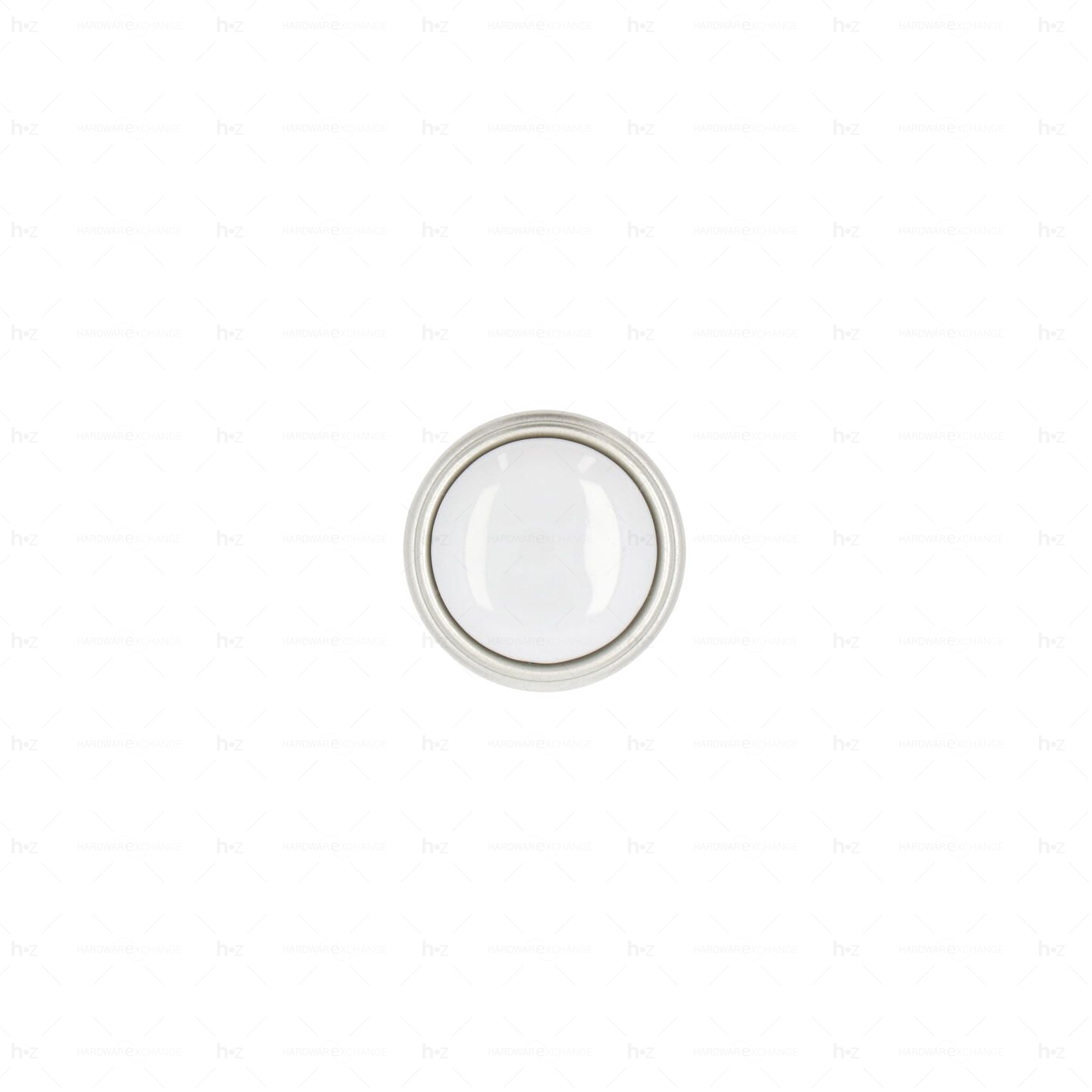 Boutons pour meubles en zamac et Porcelaine Diamètre 35 Argent Nottingham Lot de 25 - immagine 3