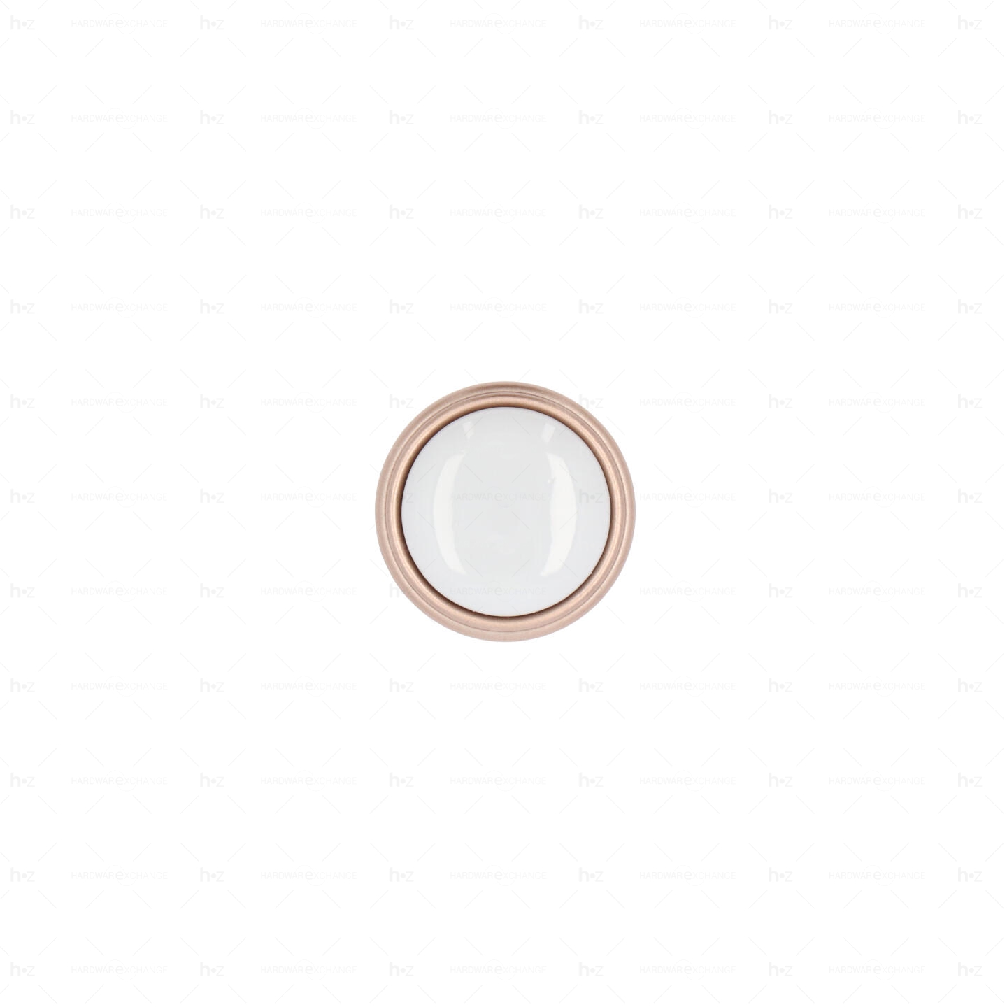 Boutons pour meubles en zamac et Porcelaine Diamètre 35 Or mat rose Lot de 25 - immagine 5