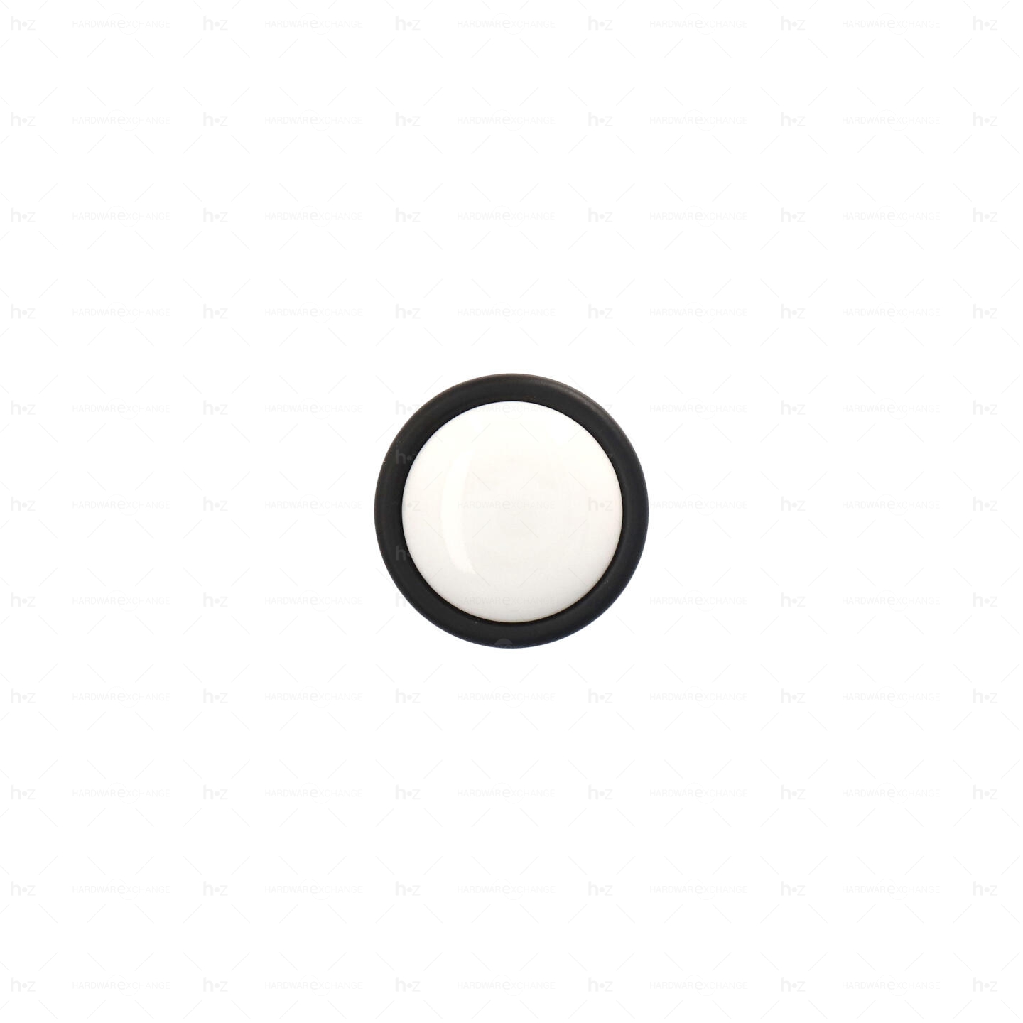 Boutons pour meubles en zamac et Porcelaine Diamètre 34 Vernis noir mat Lot de 25 - immagine 3