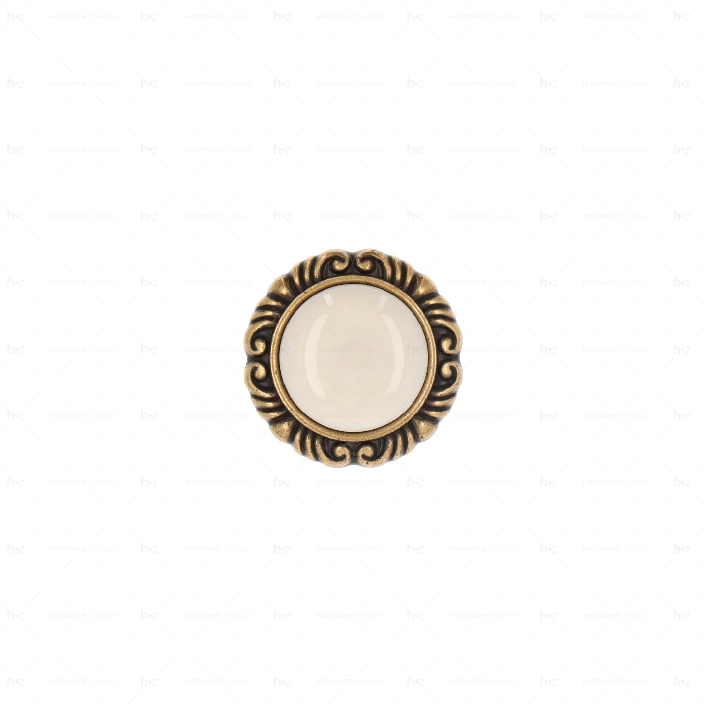Boutons pour meubles en zamac et Porcelaine Diamètre 41 Florence antique Lot de 25 - immagine 3
