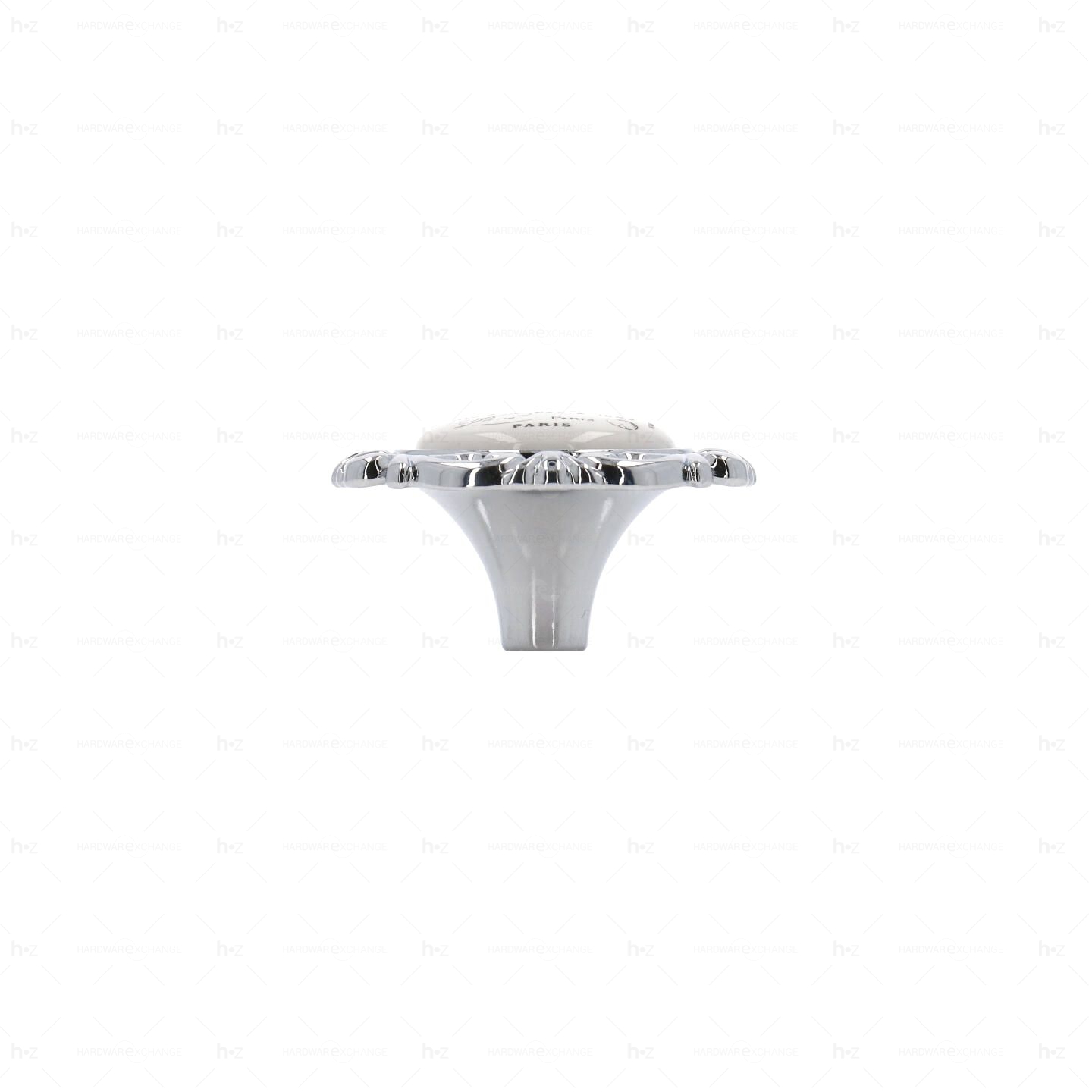 Boutons pour meubles en zamac et Porcelaine Diamètre 45 chrome poli Lot de 25 – Image 3