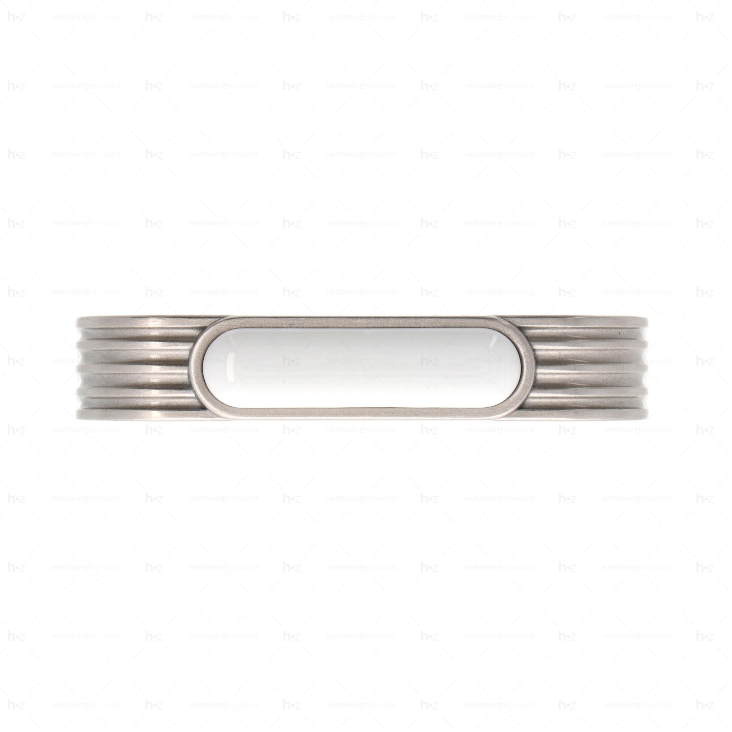 Poignée pour meubles en zamac et Porcelaine Entraxe 96 Vernis nickel satiné Lot de 25 – Image 3