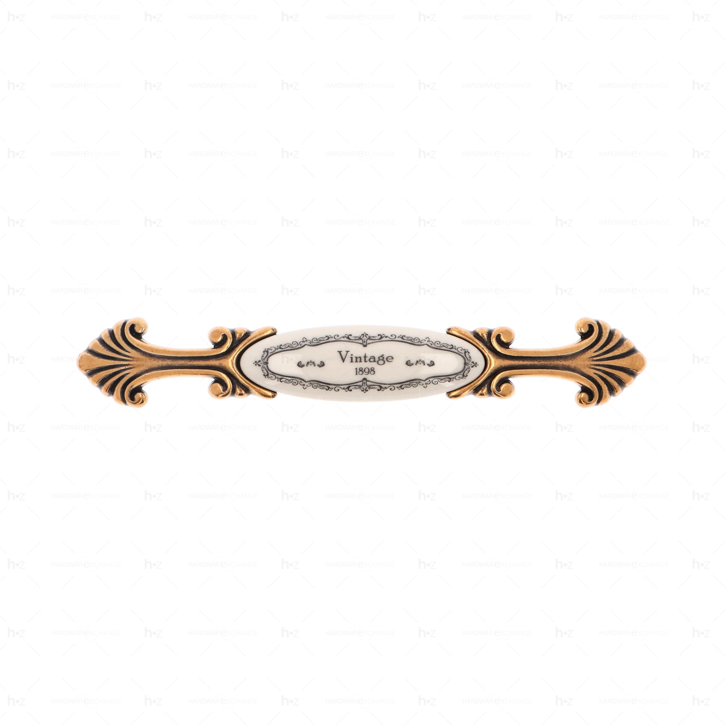 Poignée pour meubles en zamac et Porcelaine Entraxe 128 orvale Lot de 25 – Image 3