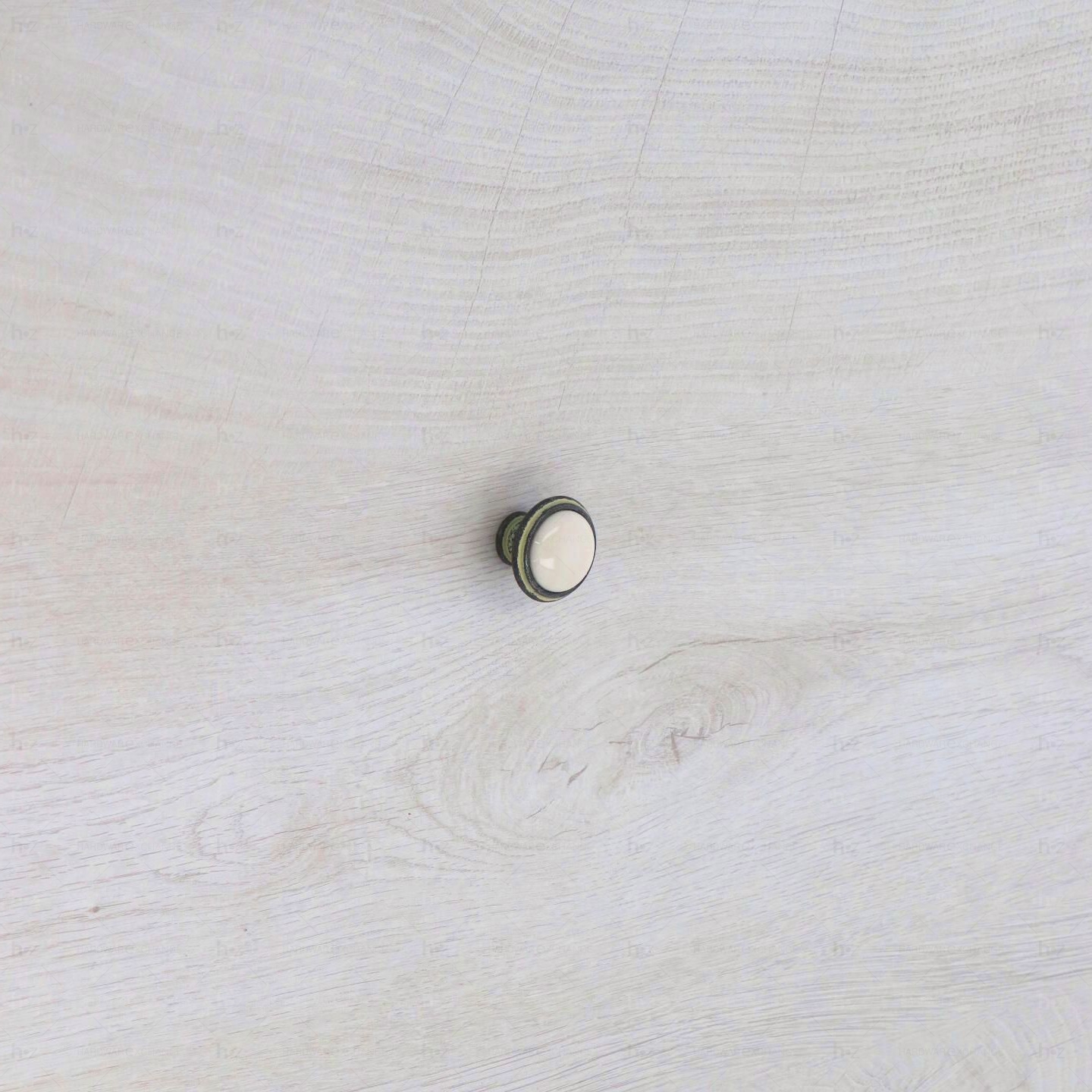 Boutons pour meubles en zamac et Porcelaine Diamètre 30 Ivoire rustique Lot de 25 - immagine 5