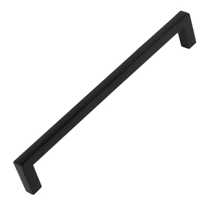 POIGNÉE  192MM PEINT NOIR MAT, LOT DE 12