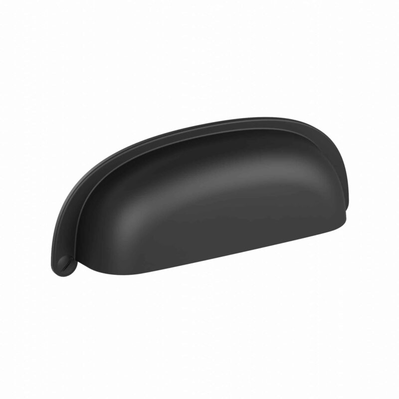 Poignée pour meubles en zamac Entraxe 96 Varnish black matt