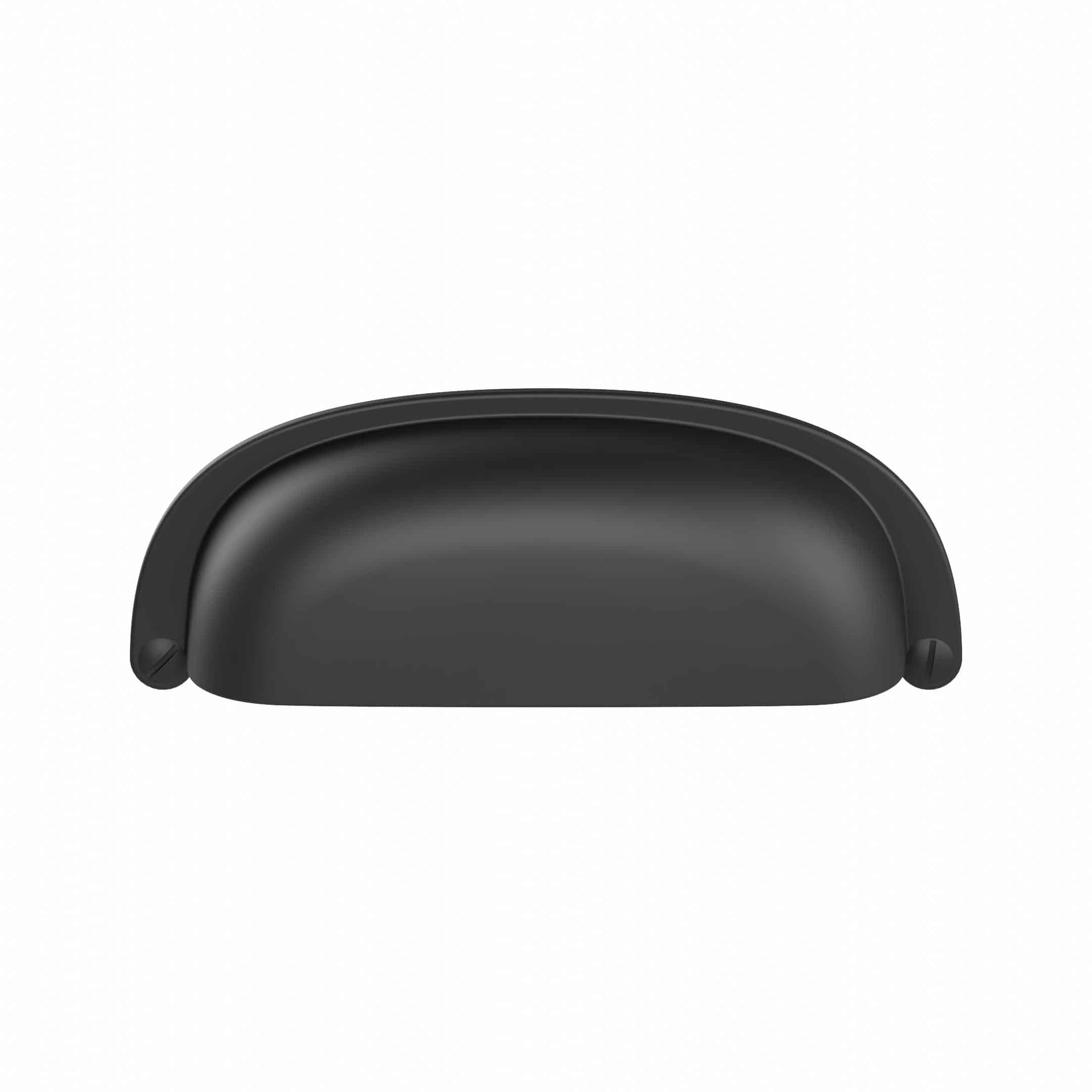 Poignée pour meubles en zamac Entraxe 96 Varnish black matt – Image 3