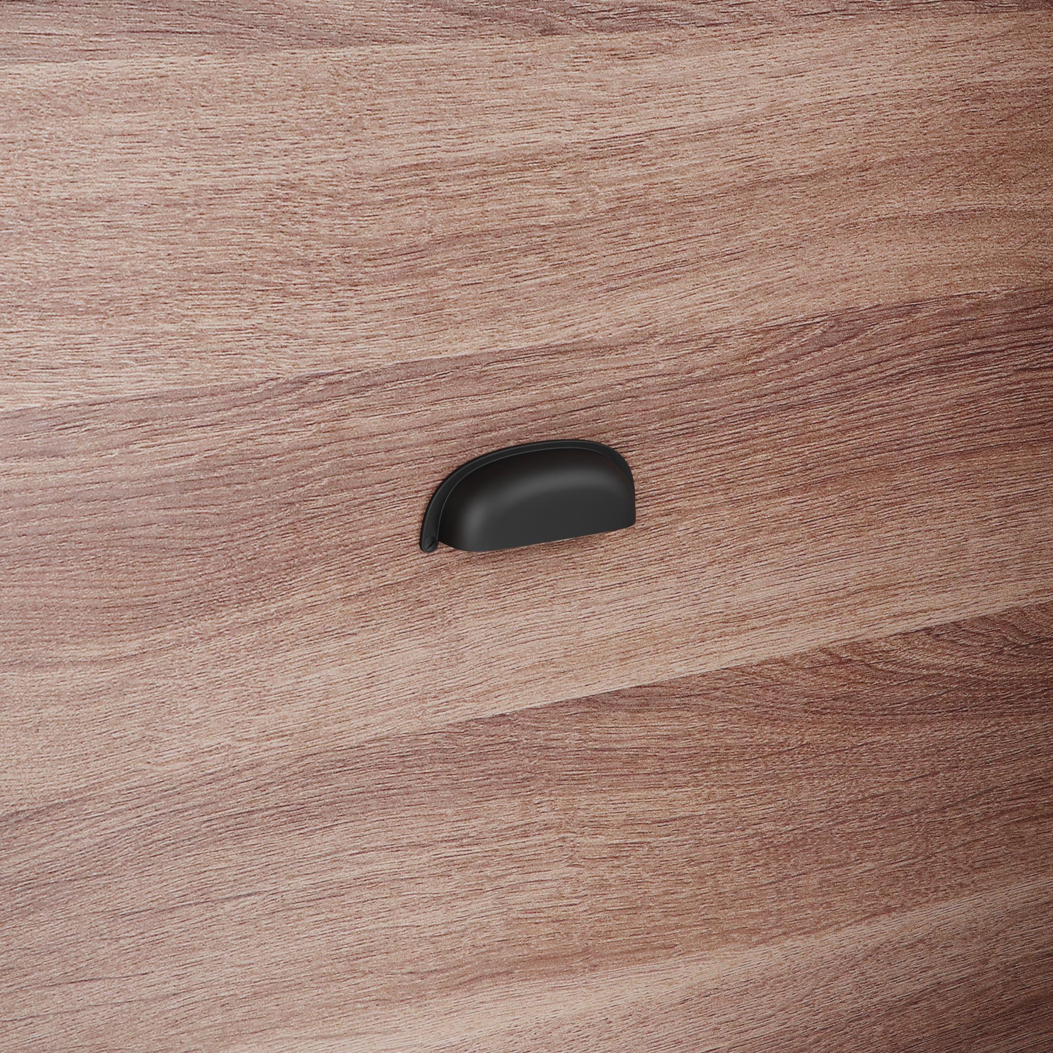 Poignée pour meubles en zamac Entraxe 96 Varnish black matt – Image 5