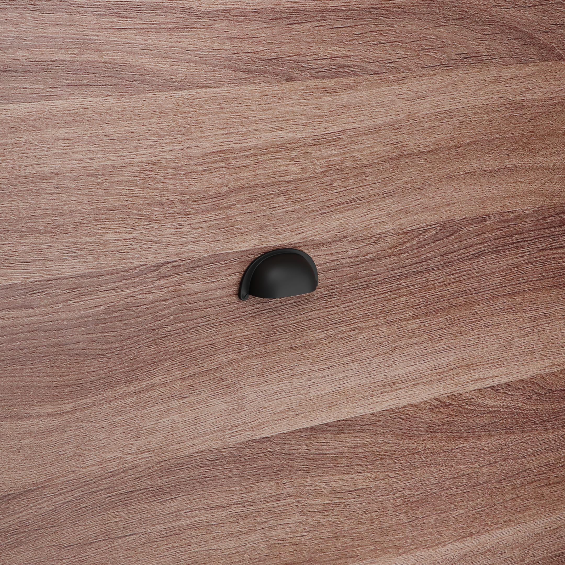 Poignée pour meubles en zamac Entraxe 64 Varnish black matt – Image 5