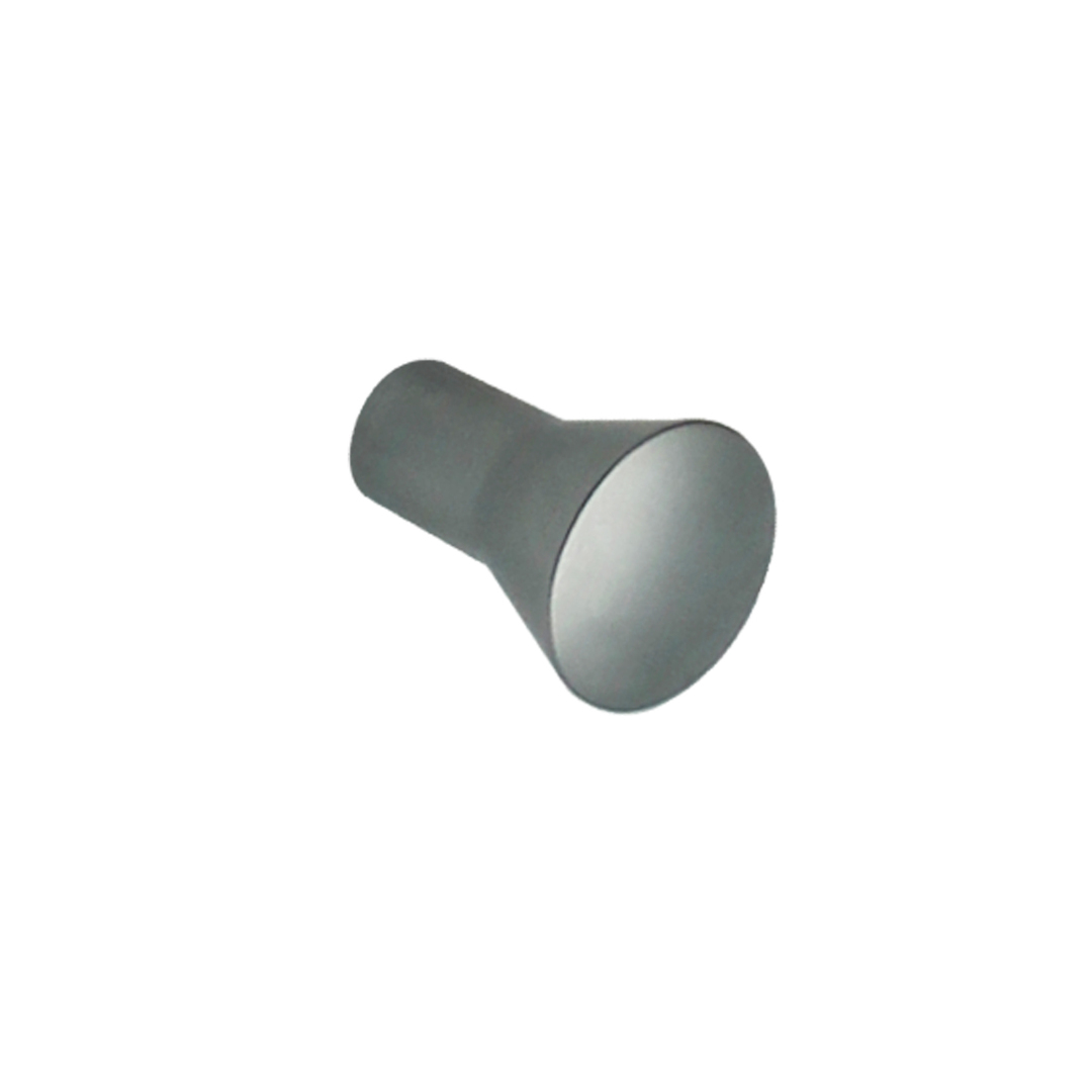 Bouton de meuble en zamac finition chrome mat D 16mm - Gris / argent, Zamak