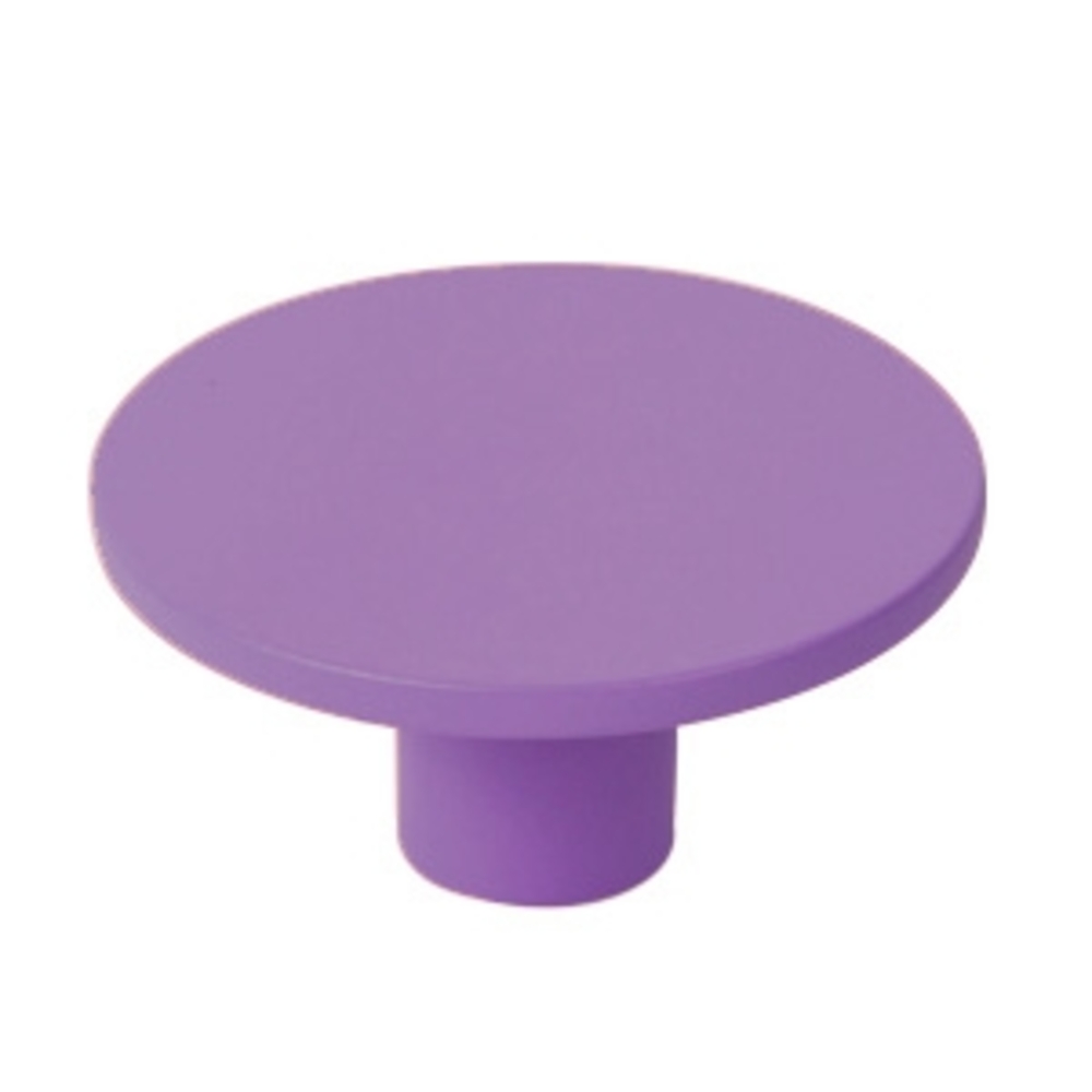 Bouton de meuble abs diamètre 60 mm peint violet lot de 24 piéces