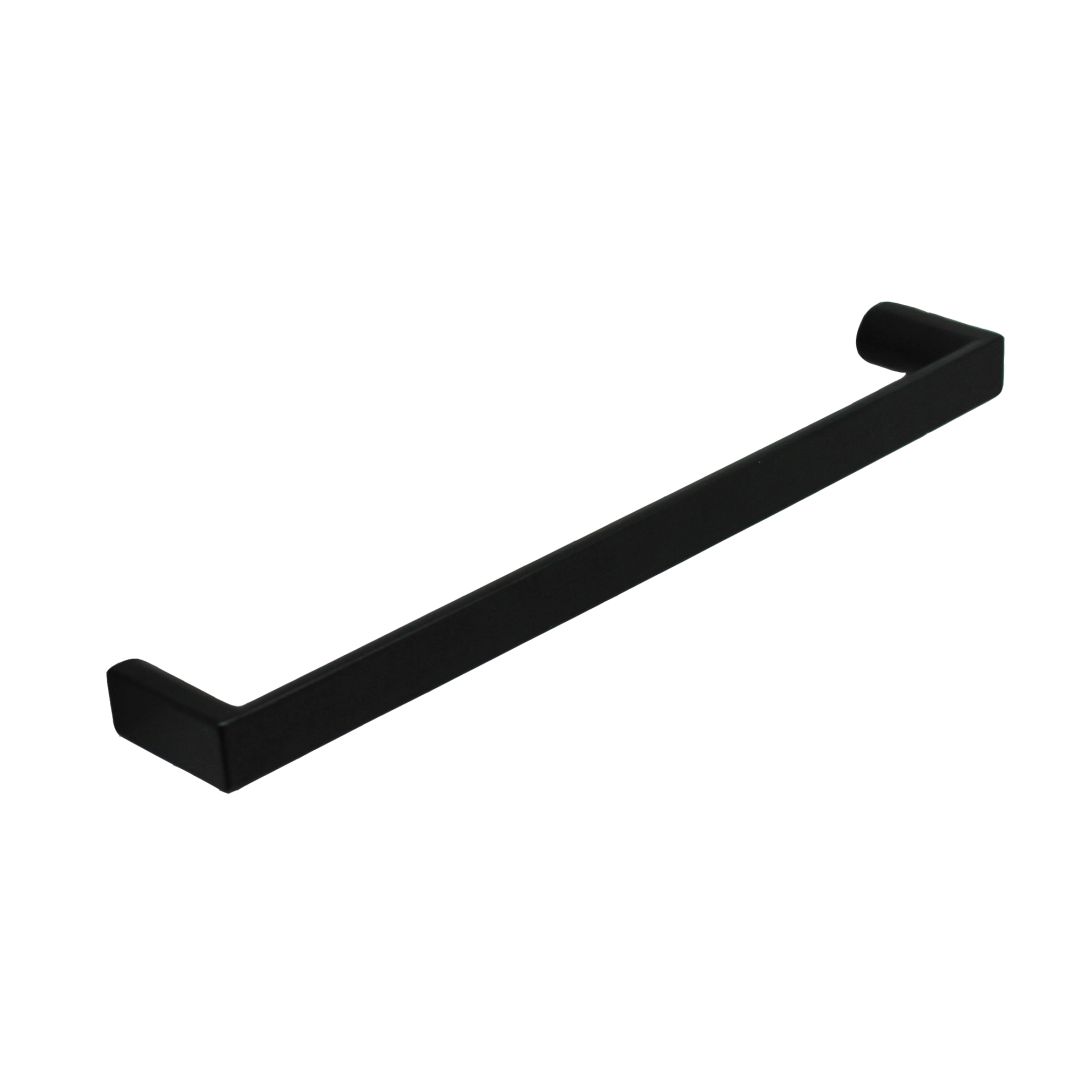Poignée de meuble en zamac finition noir mat e 160 mm - Zamak