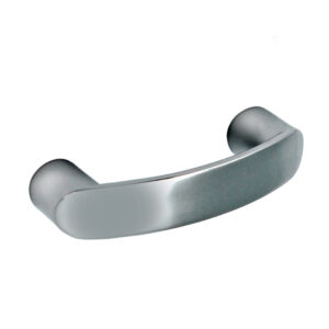 Poignée de meuble en zamac finition chrome brillant e 32 mm – Gris / argent, Zamak