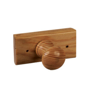 Porte manteau 1 crochets pin laqué miel lot de 9 piéces – Marron, Bois