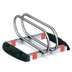 Râtelier vélos *premium* 1 place – Gris / argent, Acier