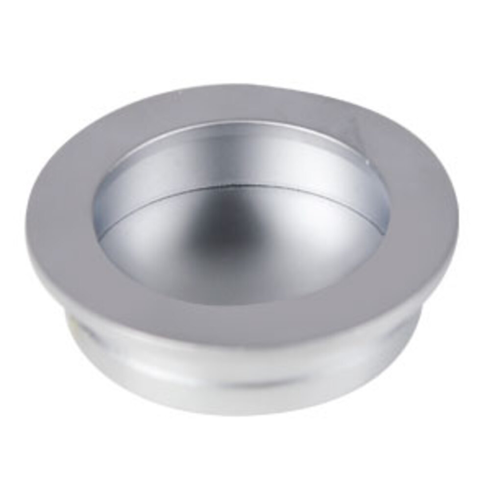 Bouton de meuble zamac encastrable rond 50 mm chrome mat lot de 24 piéces - Gris / argent, Zamak