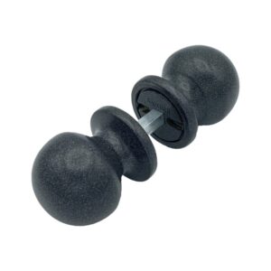 Bouton de Porte Ø50 mm – couple complet – en Aluminium GRIS ANTIQUE – Gris / argent