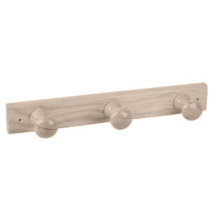 Porte manteau 3 crochets pin decapé blanc lot de 6 piéces – Beige, Bois