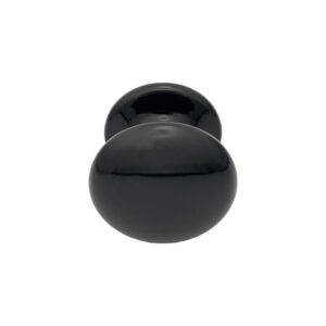 Bouton tirant de porte fixe Ø70 mm en aluminium NOIR RAL 9005 – breveté .