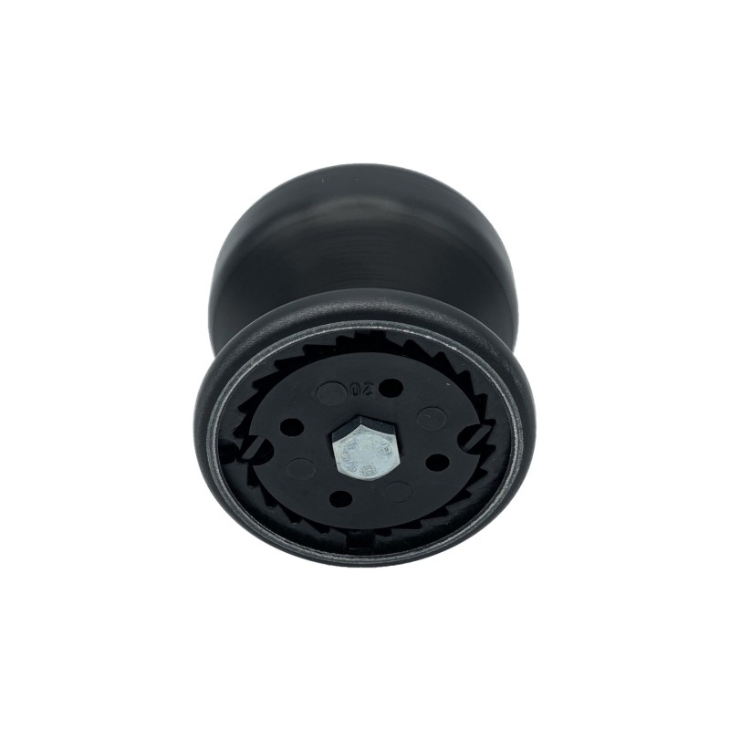 Bouton tirant de porte fixe Ø70 mm en aluminium NOIR RAL 9005 - breveté – Image 4