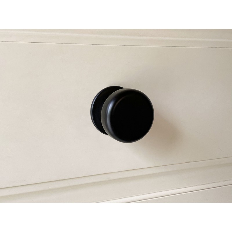 Bouton tirant de porte fixe Ø70 mm en aluminium NOIR RAL 9005 - breveté – Image 5