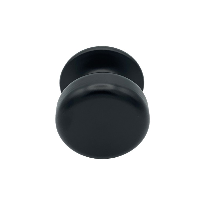 Bouton tirant de porte fixe Ø70 mm en aluminium NOIR RAL 9005 - breveté