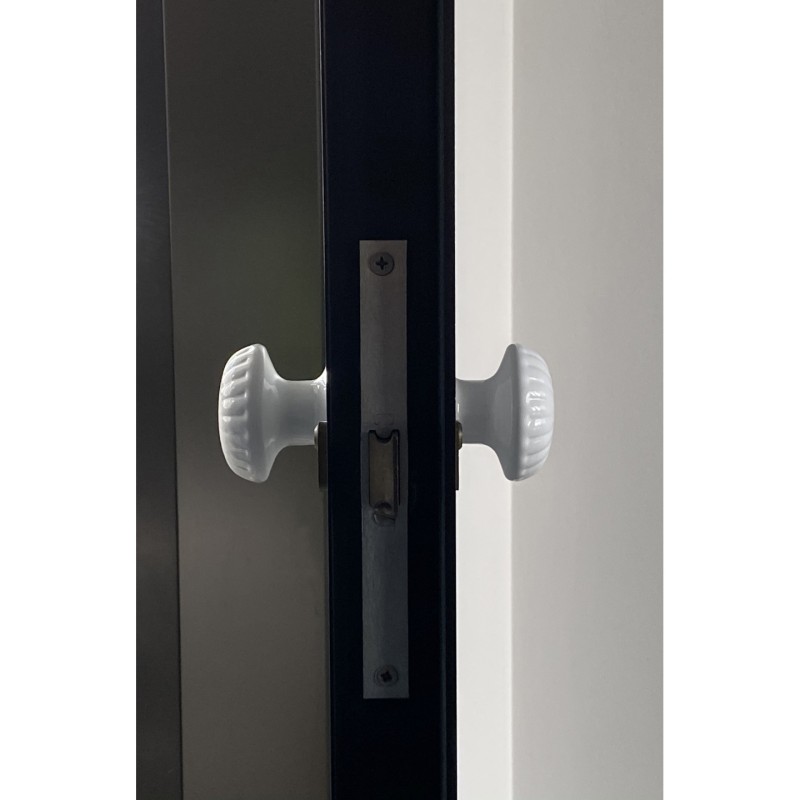 Bouton De Porte Ø60 mm - couple complet - en Aluminium BLANC RAL 9010 - Imagen 5