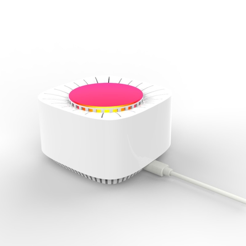 Detecteur de niveau De Co2 Par Infrarouge. Information De La Qualité De L'air En Temps Réel. Créé pour France - Multicouleur - Image 2