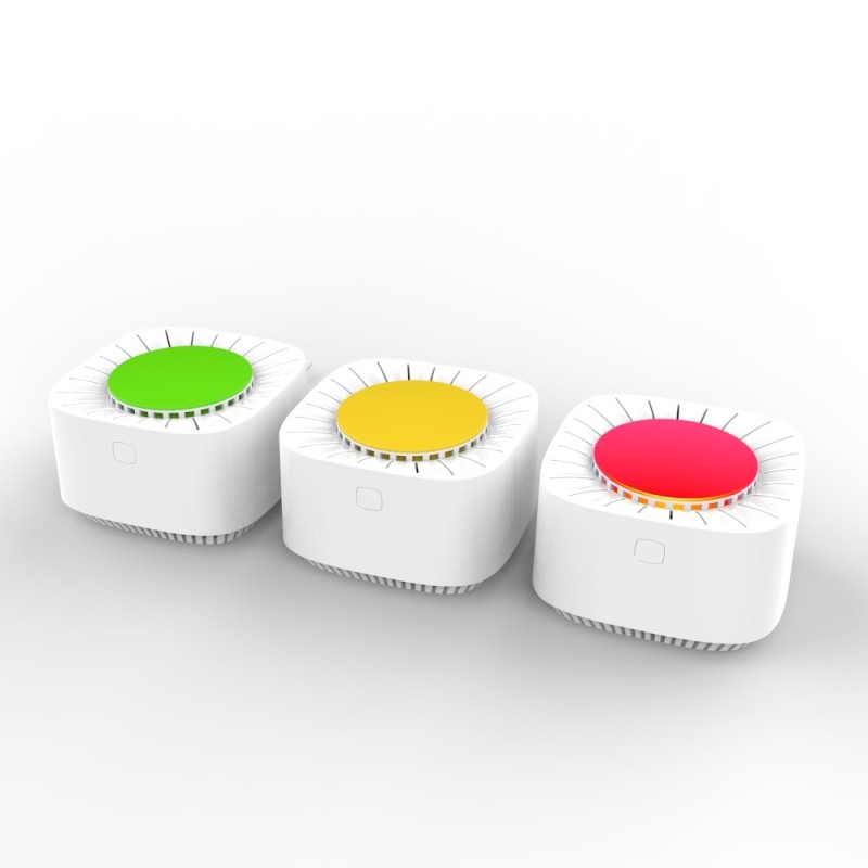 Detecteur de niveau De Co2 Par Infrarouge. Information De La Qualité De L'air En Temps Réel. Créé pour France - Multicouleur - Image 3