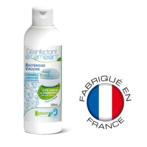 Bactéricide Et Filtre À Air Concentré 200 Ml, Pour Machines Purificatrices  : Modèles Bise, Mistral ou Alisio. - Blanc
