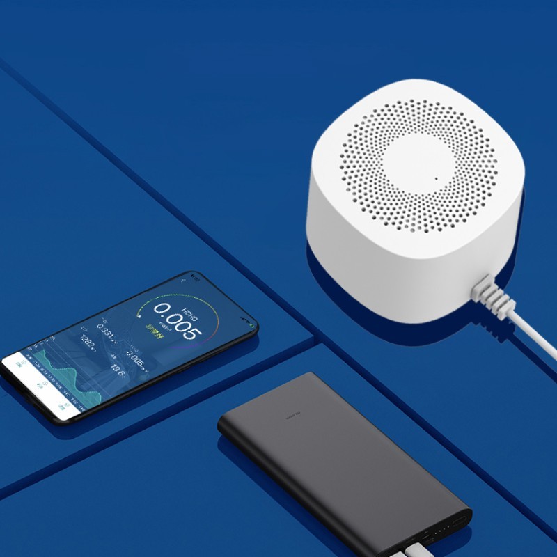 Détecteur de CO2 Mini Moniteur De Contrôle De La Qualité De L'air. Créé pour France - Blanc – Image 4