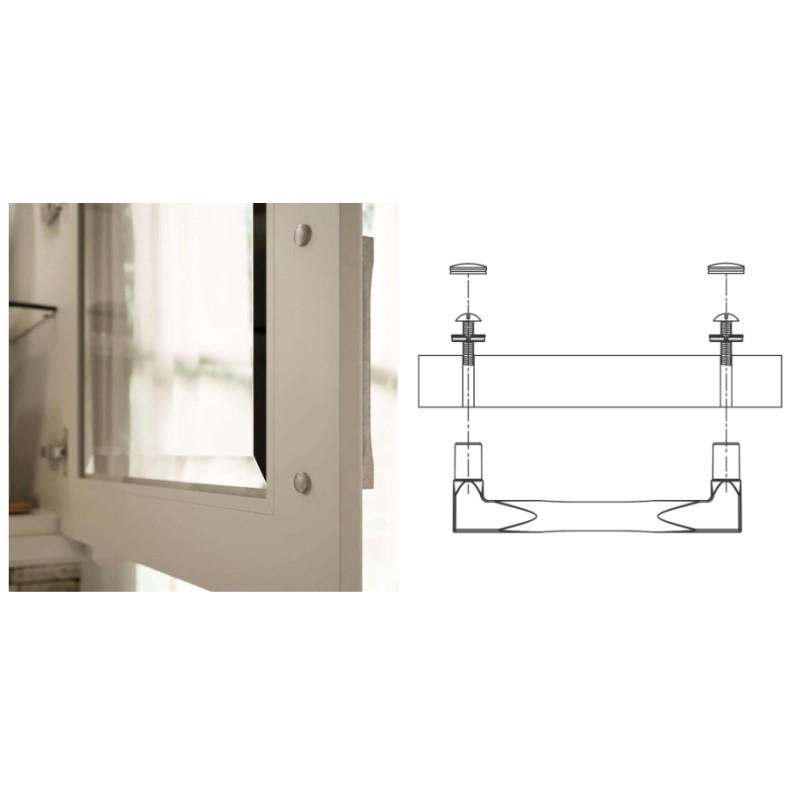 Kit composés de 1 vis M4x25 mm finition zinguée idéale pour fixations décoratives - Gris / argent, Zinc – Image 2
