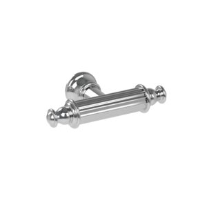 Bouton pour meuble en zamac longueur 78 mm Polish chrome – Gris / argent, Zamak